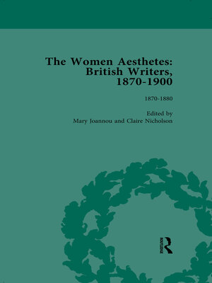 cover image of The Women Aesthetes vol 1